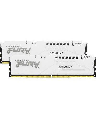 Пам'ять для настільних комп'ютерів Kingston FURY 64 GB (2x32GB) DDR5 6000 MHz Beast EXPO White (KF560C36BWEK2-64)