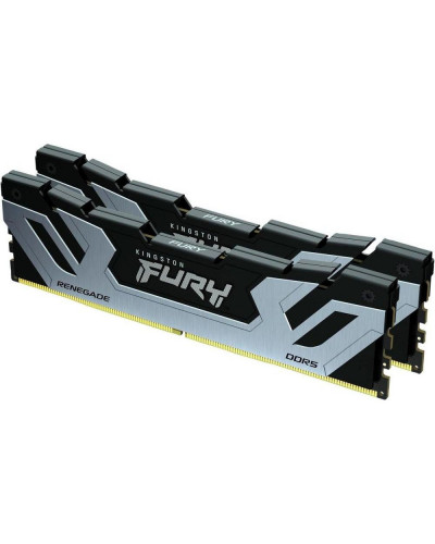 Пам'ять для настільних комп'ютерів Kingston FURY 48 GB (2x24GB) CUDIMM DDR5 8400 MHz Renegade Silver/Black (KF584CU40RSK2-48)