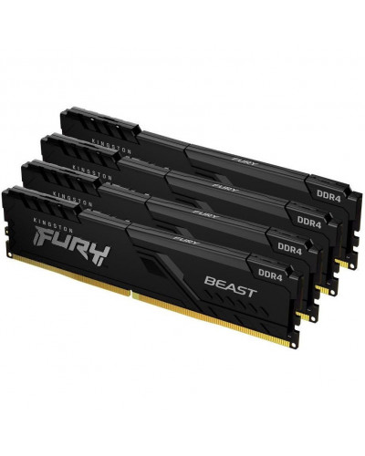 Пам'ять для настільних комп'ютерів Kingston FURY 128 GB (4x32GB) DDR4 3200 MHz Beast (KF432C16BBK4/128)