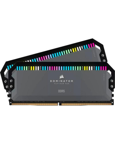 Пам'ять для настільних комп'ютерів Corsair 32 GB (2x16GB) DDR5 6000 MHz Dominator Platinum RGB AMD EXPO (CMT32GX5M2D6000Z36)