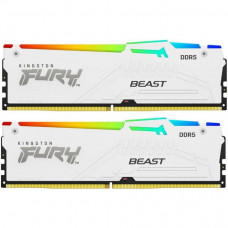 Память для настольных компьютеров Kingston FURY 64 GB (2x32GB) DDR5 5200 MHz Beast RGB EXPO White