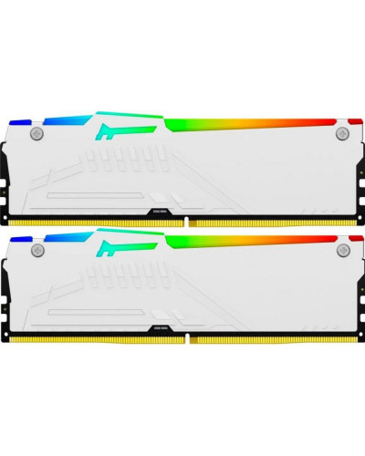 Память для настольных компьютеров Kingston FURY 64 GB (2x32GB) DDR5 5200 MHz Beast RGB EXPO White