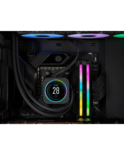 Пам'ять для настільних комп'ютерів Corsair 64 GB (2x32GB) DDR5 5200 MHz Vengeance RGB AMD EXPO (CMH64GX5M2B5200Z40K)