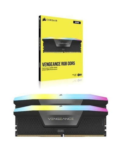 Память для настольных компьютеров Corsair 64 GB (2x32GB) DDR5 6000 MHz Vengeance RGB (CMH64GX5M2B6000C40)