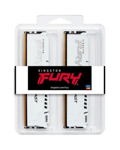 Память для настольных компьютеров Kingston FURY 32 GB (2x16GB) DDR5 6400 MHz Beast White (KF564C32BWK2-32)