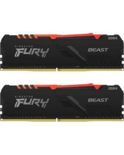 Память для настольных компьютеров Kingston FURY 16 GB (2x8GB) DDR4 3733 MHz Beast RGB (KF437C19BBAK2/16)