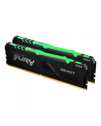 Пам'ять для настільних комп'ютерів Kingston FURY 64 GB (2x32GB) DDR4 3000 MHz Beast RGB (KF430C16BBAK2/64)