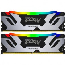 Память для настольных компьютеров Kingston FURY 32 GB (2x16GB) DDR5 6400 MHz Renegade Silver RGB (KF564C32RSAK2-32)