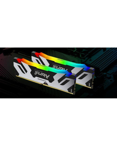 Память для настольных компьютеров Kingston FURY 32 GB (2x16GB) DDR5 6400 MHz Renegade Silver RGB (KF564C32RSAK2-32)