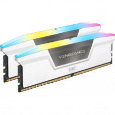 Пам'ять для настільних комп'ютерів Corsair 32 GB (2x16GB) DDR5 6000 MHz Vengeance RGB White (CMH32GX5M2B6000C40W)