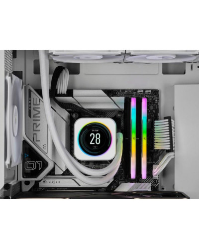 Пам'ять для настільних комп'ютерів Corsair 32 GB (2x16GB) DDR5 6000 MHz Vengeance RGB White (CMH32GX5M2B6000C40W)