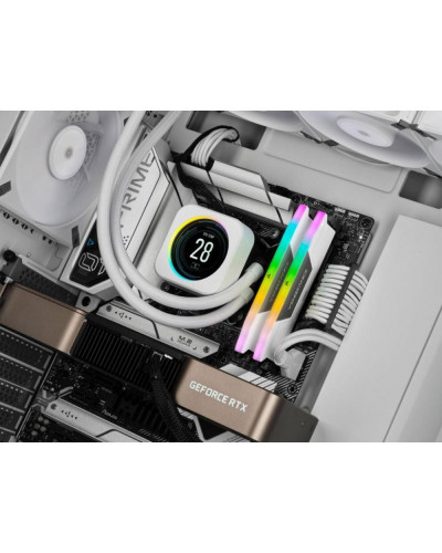 Пам'ять для настільних комп'ютерів Corsair 32 GB (2x16GB) DDR5 6000 MHz Vengeance RGB White (CMH32GX5M2B6000C40W)