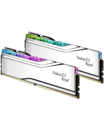 Пам'ять для настільних комп'ютерів G.Skill 32 GB (2x16GB) DDR5 7200 MHz Trident Z5 Royal Silver (F5-7200J3445G16GX2-TR5S)