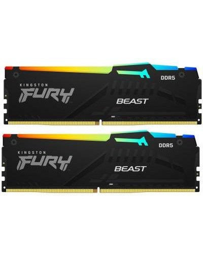 Память для настольных компьютеров Kingston FURY 32GB (2x16GB) DDR5 6000MHz Beast RGB (KF560C40BBAK2-32)