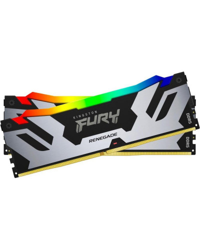 Память для настольных компьютеров Kingston FURY 32 GB (2x16GB) DDR5 6800 MHz Renegade Silver/White RGB (KF568C36RWAK2-32)