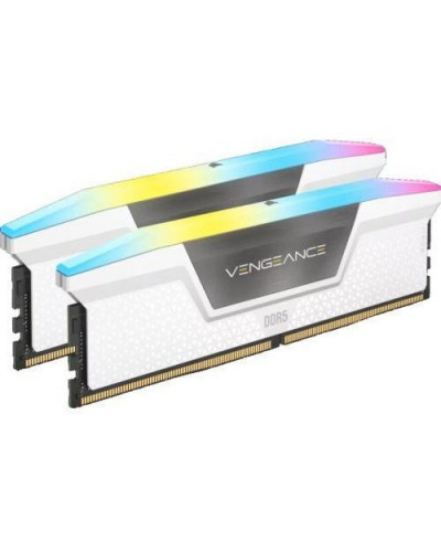 Память для настольных компьютеров Corsair 64 GB (2x32GB) DDR5 6000 MHz Vengeance RGB White (CMH64GX5M2B6000C40W)