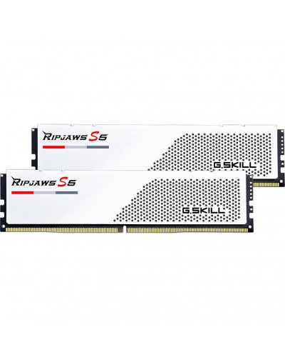 Память для настольных компьютеров G.Skill 32 GB (2x16GB) DDR5 5600 MHz Ripjaws S5 White (F5-5600J4040C16GX2-RS5W)