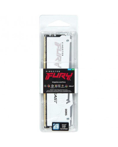 Пам'ять для настільних комп'ютерів Kingston FURY 32 GB DDR5 5600 MHz Beast RGB White (KF556C40BWA-32)