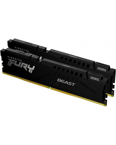 Пам'ять для настільних комп'ютерів Kingston FURY 32 GB (2x16GB) DDR5 6000 MHz Beast Black (KF560C36BBE2K2-32)