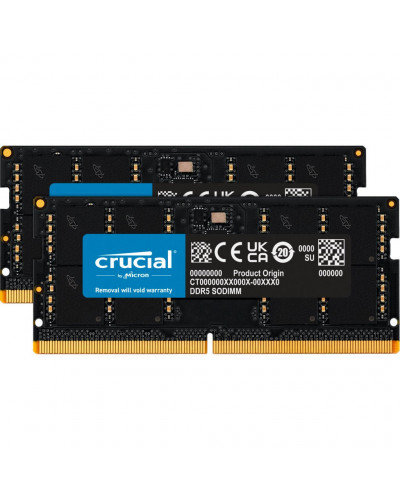 Пам'ять для ноутбуків Crucial 64 GB (2x32GB) SO-DIMM DDR5 4800 MHz (CT2K32G48C40S5)