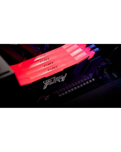 Пам'ять для настільних комп'ютерів Kingston FURY 32 GB (2x16GB) DDR5 8000 MHz Renegade Silver/Black RGB (KF580C38RSAK2-32)