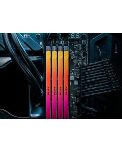 Пам'ять для настільних комп'ютерів Kingston FURY 32 GB (2x16GB) DDR5 8000 MHz Renegade Silver/Black RGB (KF580C38RSAK2-32)