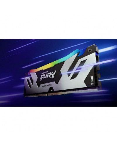 Пам'ять для настільних комп'ютерів Kingston FURY 32 GB (2x16GB) DDR5 8000 MHz Renegade Silver/Black RGB (KF580C38RSAK2-32)