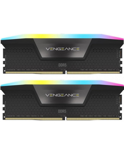 Пам'ять для настільних комп'ютерів Corsair 32 GB (2x16GB) DDR5 6400 MHz Vengeance RGB (CMH32GX5M2B6400C36)