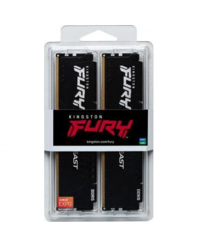 Память для настольных компьютеров Kingston FURY 64GB (2x32GB) DDR5 5200MHz Beast Black EXPO (KF552C36BBEK2-64)