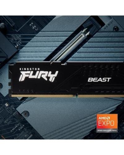 Память для настольных компьютеров Kingston FURY 64GB (2x32GB) DDR5 5200MHz Beast Black EXPO (KF552C36BBEK2-64)