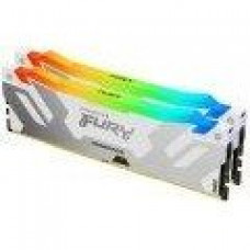 Память для настольных компьютеров Kingston FURY 32 GB (2x16GB) DDR5 7200 MHz Renegade Silver/White RGB (KF572C38RWAK2-32)