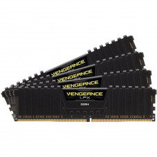 Пам'ять для настільних комп'ютерів Corsair 128 GB (4x32GB) DDR4 2666 MHz Vengeance LPX (CMK128GX4M4A2666C16)