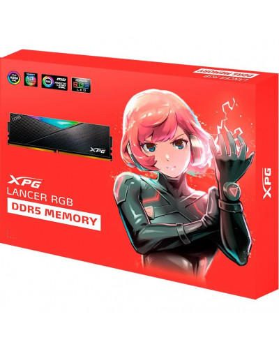 Пам'ять для настільних комп'ютерів ADATA 32 GB (2x16GB) DDR5 6400 MHz XPG Lancer RGB (AX5U6400C3216GDCLARBK)