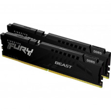 Память для настольных компьютеров Kingston FURY 32GB (2x16GB) DDR5 6400MHz Beast Black (KF564C32BBK2-32)