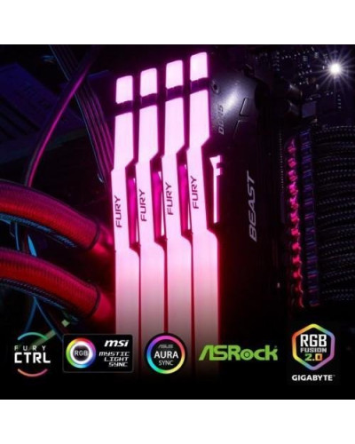 Память для настольных компьютеров Kingston FURY 64GB (2x32GB) DDR5 5600MHz Beast RGB EXPO (KF556C36BBEAK2-64)