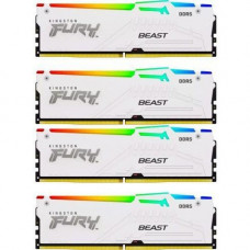 Память для настольных компьютеров Kingston FURY 128GB (4x32GB) DDR5 5600MHz Beast White RGB (KF556C40BWAK4-128)