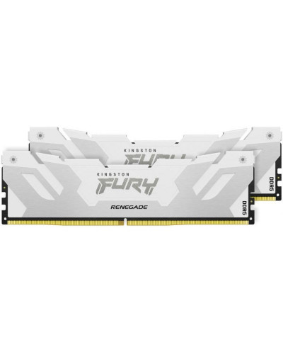 Пам'ять для настільних комп'ютерів Kingston FURY 64 GB (2x32GB) DDR5 6000 MHz Renegade White/Silver (KF560C32RWK2-64)