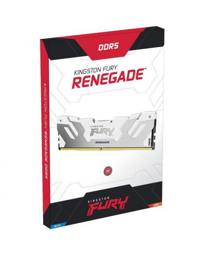 Пам'ять для настільних комп'ютерів Kingston FURY 64 GB (2x32GB) DDR5 6000 MHz Renegade White/Silver (KF560C32RWK2-64)