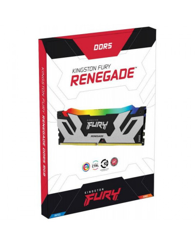 Память для настольных компьютеров Kingston FURY 32 GB (2x16GB) DDR5 6800 MHz Renegade Silver/Black RGB (KF568C36RSAK2-32)