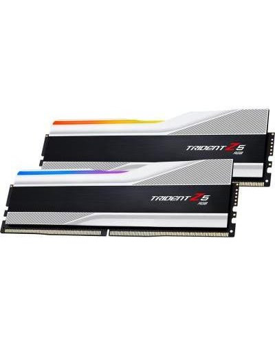 Пам'ять для настільних комп'ютерів G.Skill 32 GB (2x16GB) DDR5 6400 MHz Trident Z5 RGB Silver (F5-6400J3239G16GX2-TZ5RS)