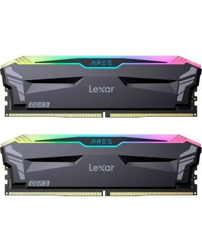 Пам'ять для настільних комп'ютерів Lexar 32 GB DDR5 6400 MHz Ares RGB (LD5EU016G-R6400GDLA)