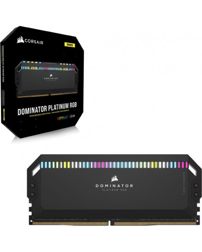 Пам'ять для настільних комп'ютерів Corsair 64 GB (2x32GB) DDR5 6000 MHz DOMINATOR PLATINUM RGB (CMT64GX5M2B6000Z30)