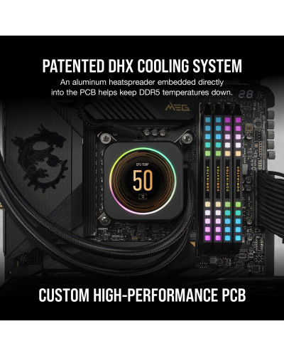 Пам'ять для настільних комп'ютерів Corsair 64 GB (2x32GB) DDR5 6000 MHz DOMINATOR PLATINUM RGB (CMT64GX5M2B6000Z30)