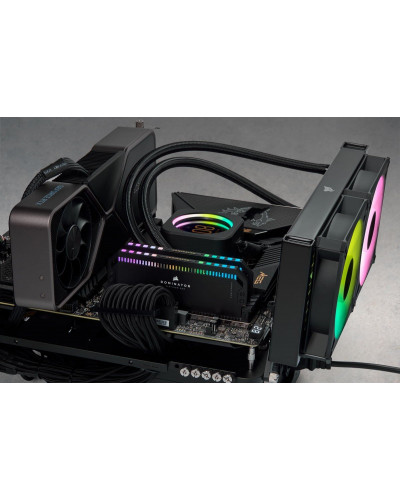 Пам'ять для настільних комп'ютерів Corsair 64 GB (2x32GB) DDR5 6000 MHz DOMINATOR PLATINUM RGB (CMT64GX5M2B6000Z30)