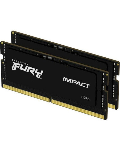 Память для ноутбуков Kingston FURY 32 GB (2x16 GB) SO-DIMM DDR5 6000 MHz Impact (KF560S38IBK2-32)