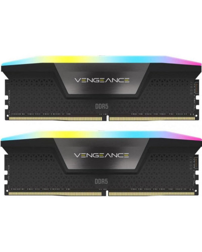 Пам'ять для настільних комп'ютерів Corsair 96 GB (2x48GB) DDR5 6400 MHz Vengeance RGB (CMH96GX5M2B6400C32)