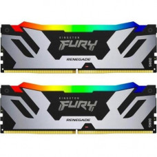 Память для настольных компьютеров Kingston FURY 32 GB (2x16GB) DDR5 7200 MHz Renegade Silver/Black RGB (KF572C38RSAK2-32)