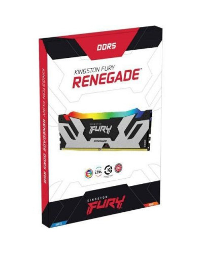 Память для настольных компьютеров Kingston FURY 32 GB (2x16GB) DDR5 7200 MHz Renegade Silver/Black RGB (KF572C38RSAK2-32)