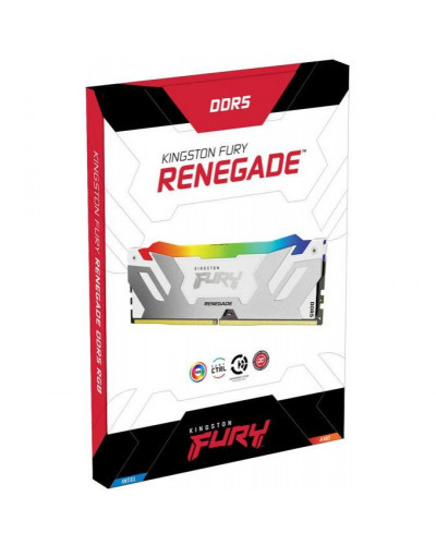 Память для настольных компьютеров Kingston FURY 16 GB DDR5 7200 MHz Renegade Silver/White RGB (KF572C38RWA-16)