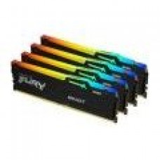 Память для настольных компьютеров Kingston FURY 64GB (4x16GB) DDR5 5200MHz Beast Black RGB (KF552C40BBAK4-64)